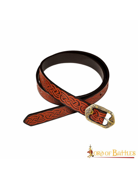 Cintura medievale in pelle con nodi...