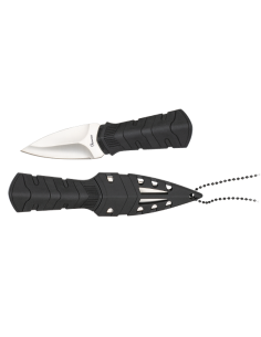 Coltello da barca Albainox nero (14 cm.)
