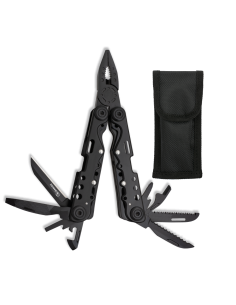 Pinza multiuso nera marca Albainox, 10 usi (15,70 cm)