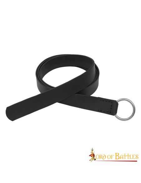 Cintura medievale in pelle con fibbia...