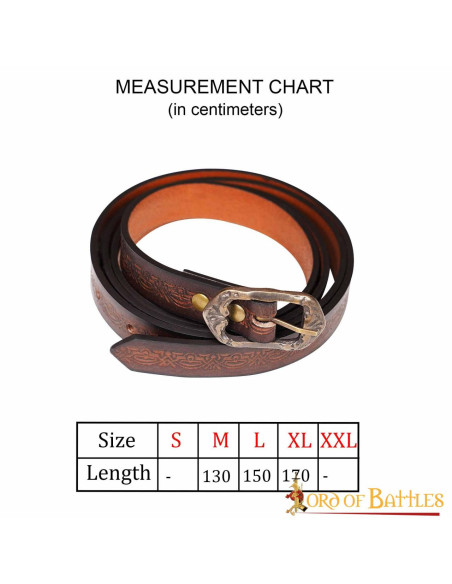 Cintura medievale fatta a mano con...