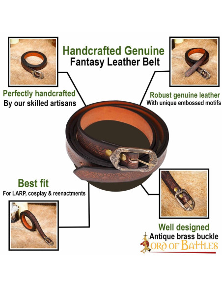 Cintura medievale fatta a mano con...