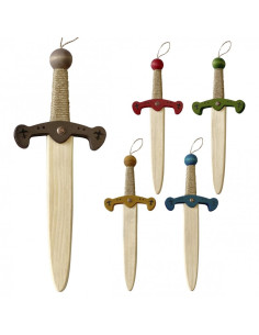 Pugnale in legno colori assortiti per bambini (35 cm.)