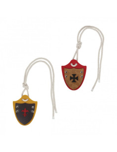 Baldracchino con corde per spada in legno per bambini