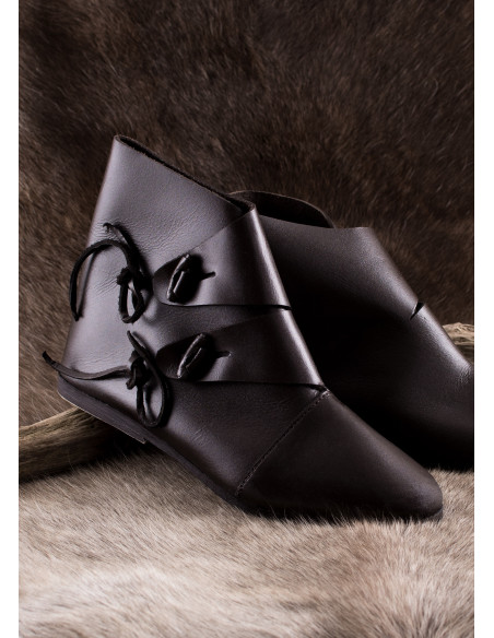 Stivaletti medievali Jorvik, marrone... Stivaletti medievali Jorvik, marrone...