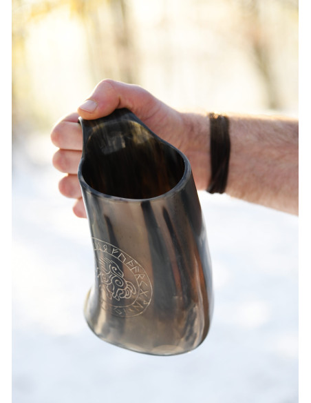 Boccale da birra vichingo Cavallo di...