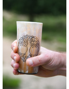 Tazza in corno vichingo Yggdrasil (150-250 ml.) 2
