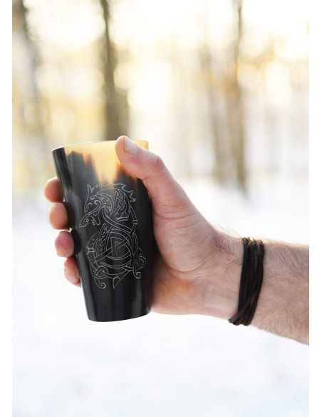 Bicchiere vichingo lupo Fenrir in...