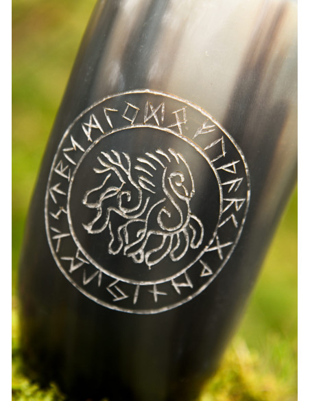 Bicchiere vichingo cavallo Sleipnir...