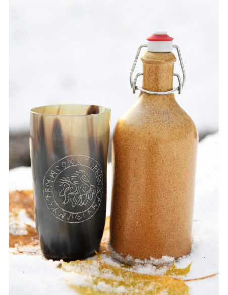 Bicchiere vichingo cavallo Sleipnir...