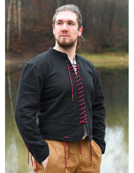 Farsetto medievale Bernhard nero con...