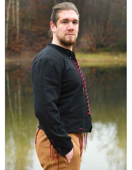 Farsetto medievale Bernhard nero con...