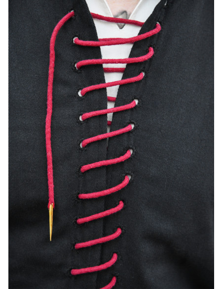 Farsetto medievale Bernhard nero con...