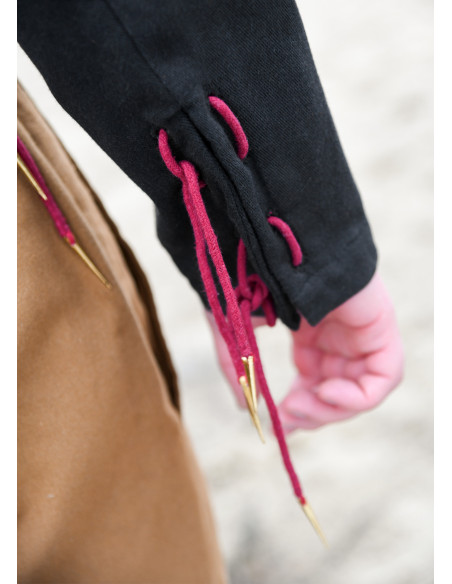 Farsetto medievale Bernhard nero con...