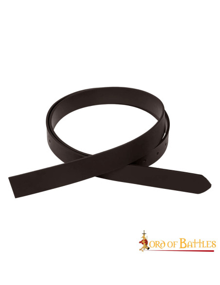 Cintura medievale in pelle marrone...