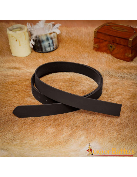 Cintura medievale in pelle marrone...