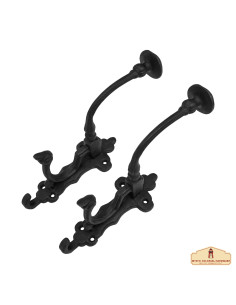 Set di 2 grucce rustiche medievali (20,3x5 cm.)