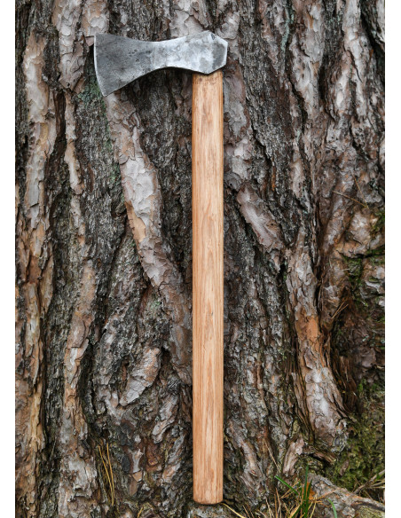 Ascia vichinga in acciaio forgiato a...