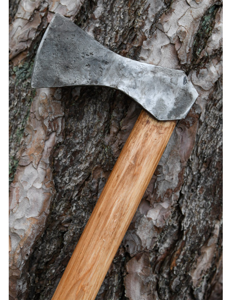 Ascia vichinga in acciaio forgiato a...