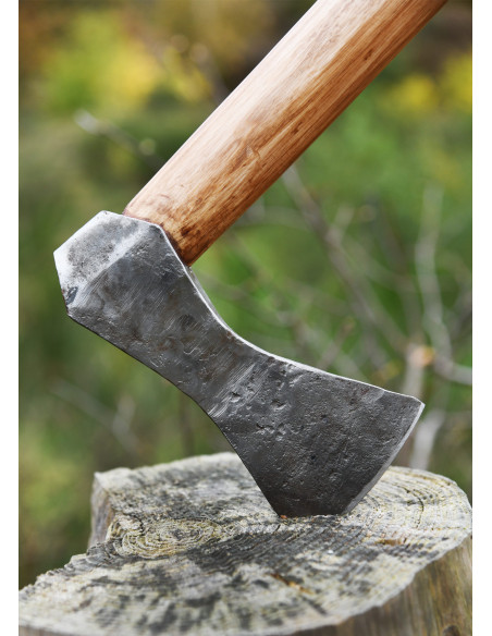 Ascia vichinga in acciaio forgiato a...