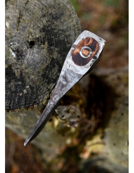 Ascia vichinga in acciaio forgiato a...