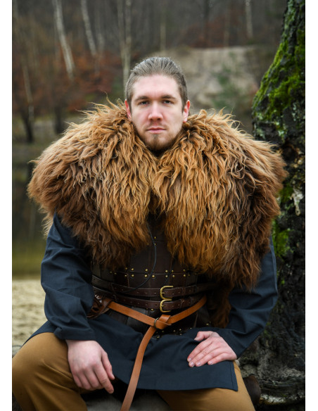 Pelle Berserker marrone per guerrieri...