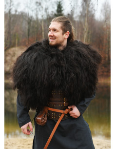 Pelle nera Berserker per guerrieri (130x60 cm.)