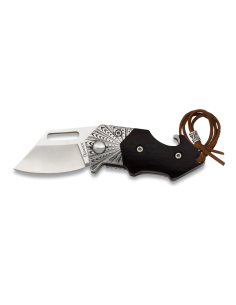 Mini coltello tascabile Albainox, manico in legno (10,40...