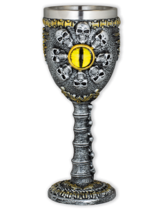 Coppa ornamentale con teschi della morte (19 cm.)