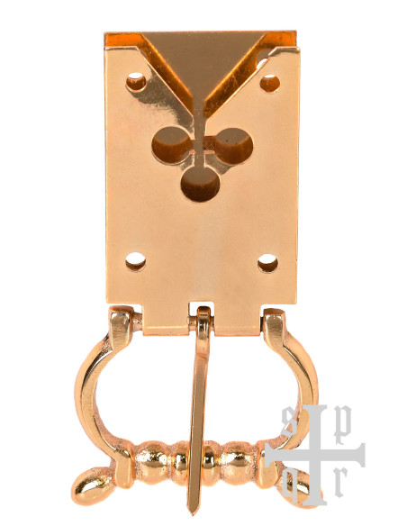 Fibbia a trifoglio in ottone per...