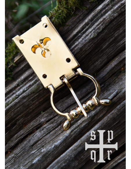 Fibbia a trifoglio in ottone per...