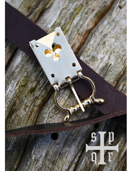 Fibbia a trifoglio in ottone per...