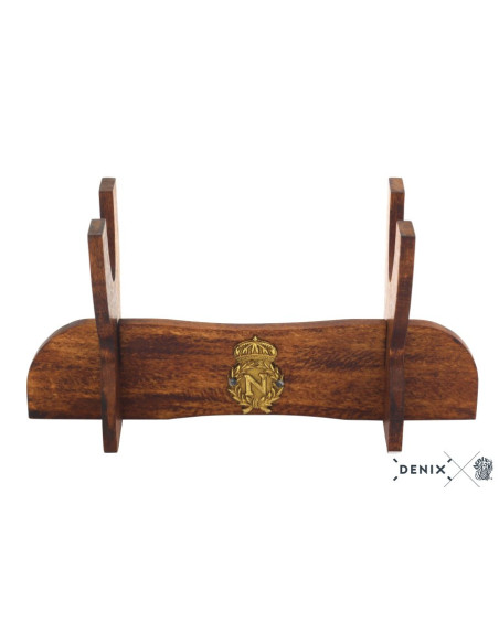 Supporto in legno con scudo di Napoleone