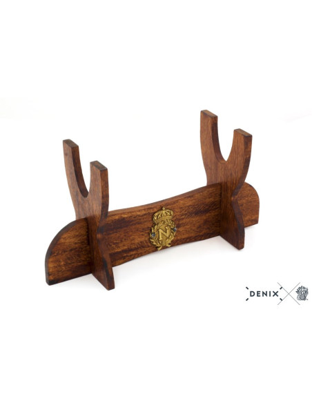 Supporto in legno con scudo di Napoleone