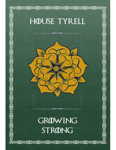 Banner Il Trono di Spade Casa Tyrell (70x100 cm.)
 Materiale-Poliestere
