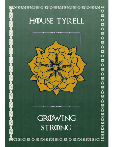 Banner Il Trono di Spade Casa Tyrell...
