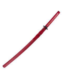 Katana Pratica Base Fiore di Loto in Acciaio Damasco 2