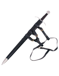 Spada medievale a una mano con fodero e cintura (Cat. C) 2