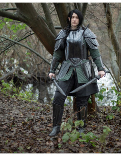 Pettorale medievale in acciaio annerito modello Katharina