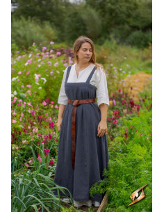 Abito vichingo da donna Frida grigio notte 2
