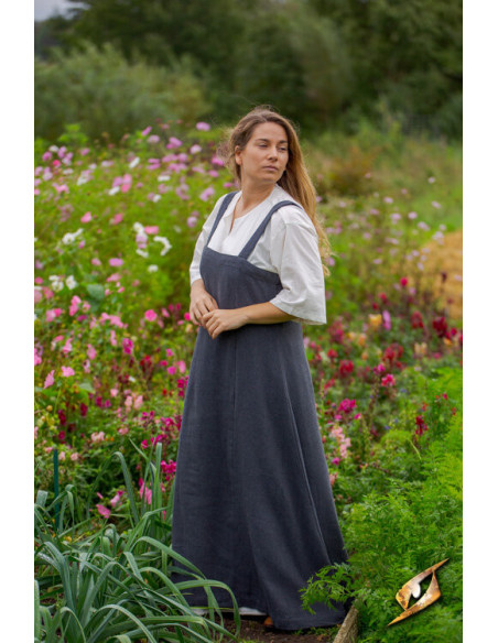 Abito vichingo da donna Frida grigio...
