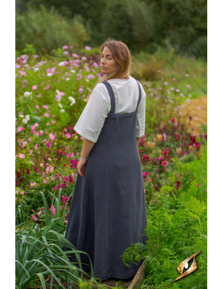 Abito vichingo da donna Frida grigio...