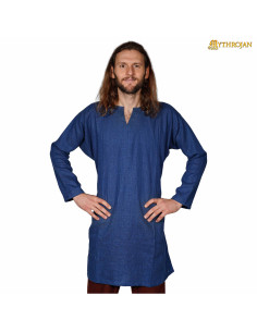 Tunica vichinga per uomo, modello Erling, blu