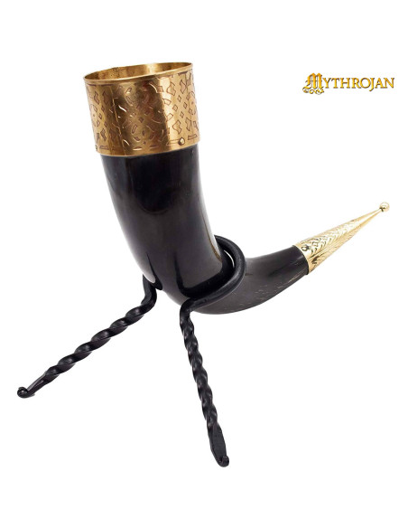 Supporto in corno intrecciato in...