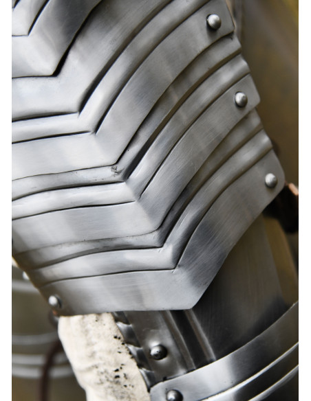 Coppia di spalline gotiche, acciaio...