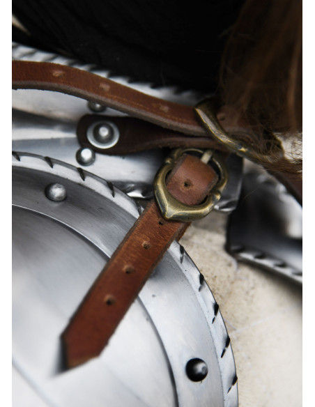 Coppia di spalline gotiche, acciaio...