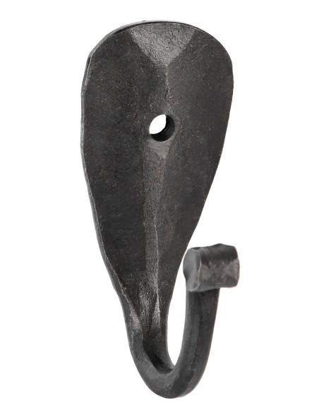 Gancio da muro medievale forgiato a mano