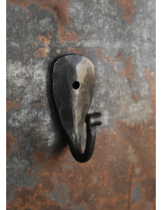 Gancio da muro medievale forgiato a mano 2