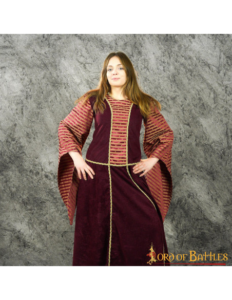 Abito lungo medievale modello Francy