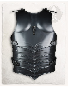 Pettorale medievale in acciaio invecchiato modello Dragomir 2